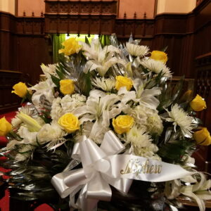 Peaceful Light Pedestal Arrangement